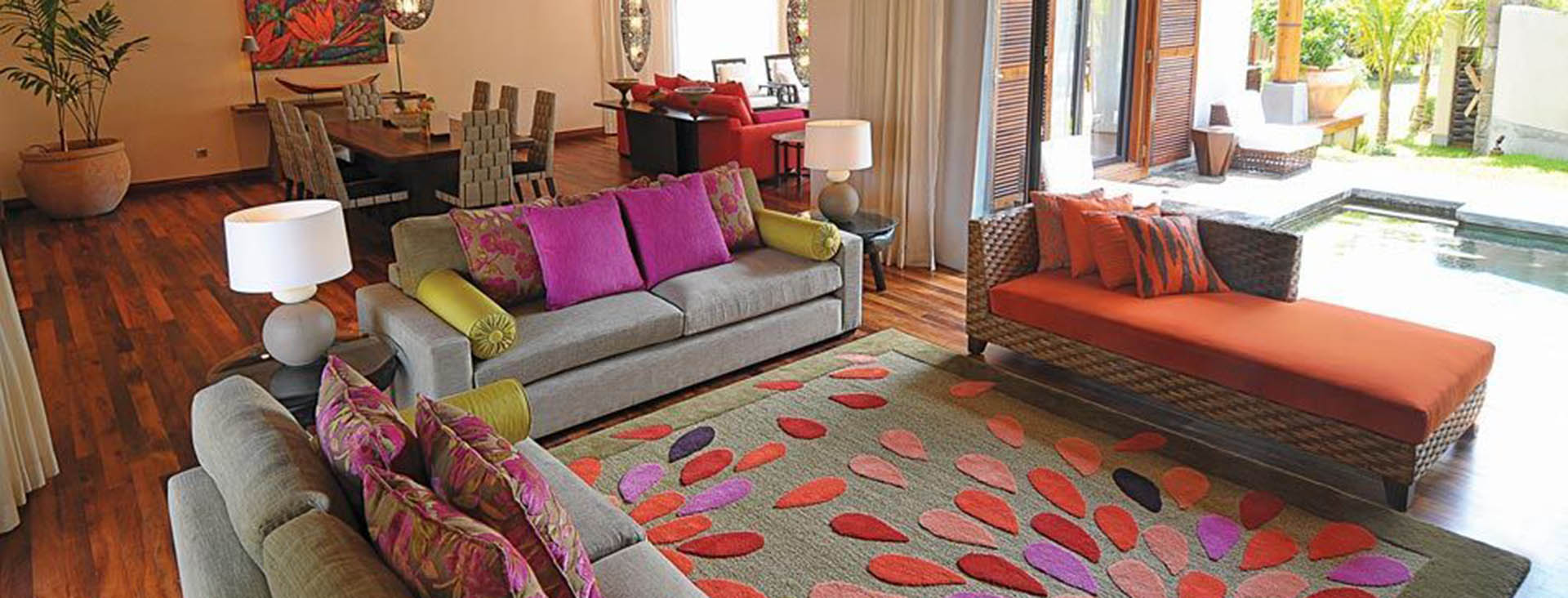 Luxurious Mauritius Villas living room